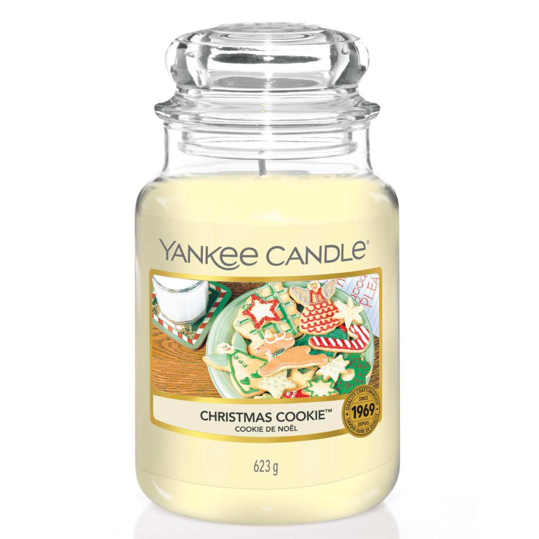 Yankee Candle® Scented Candle | Christmas Cookie Large Jar Candle | Burn Time: up to 150 Hours