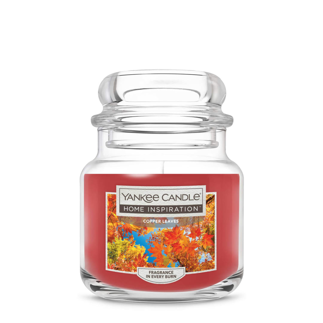 Yankee Candle Home Inspiration Copper Leaves Medium Jar Candle