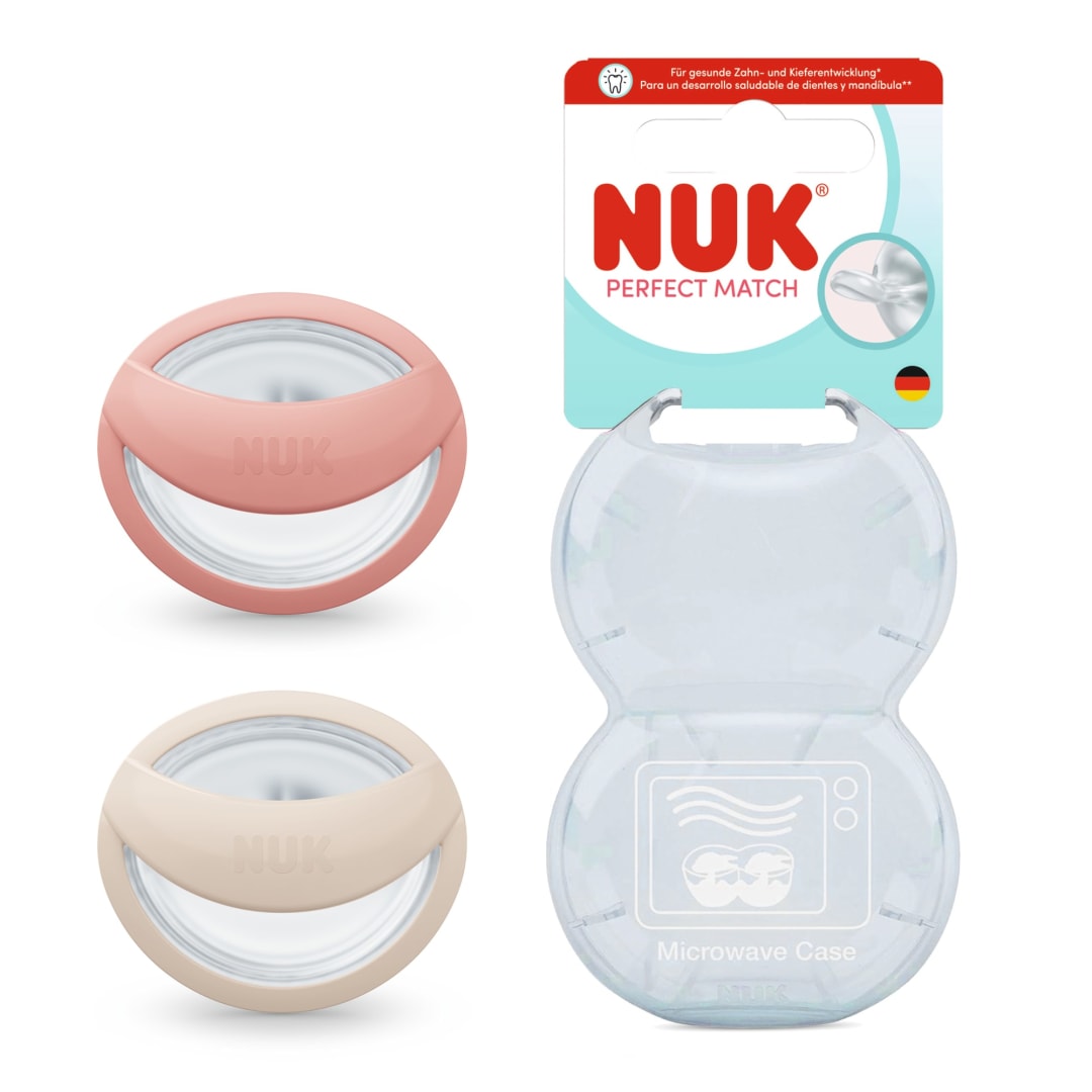 NUK PM PACI SI1 CL2 BEIGE/RED 2/BOX