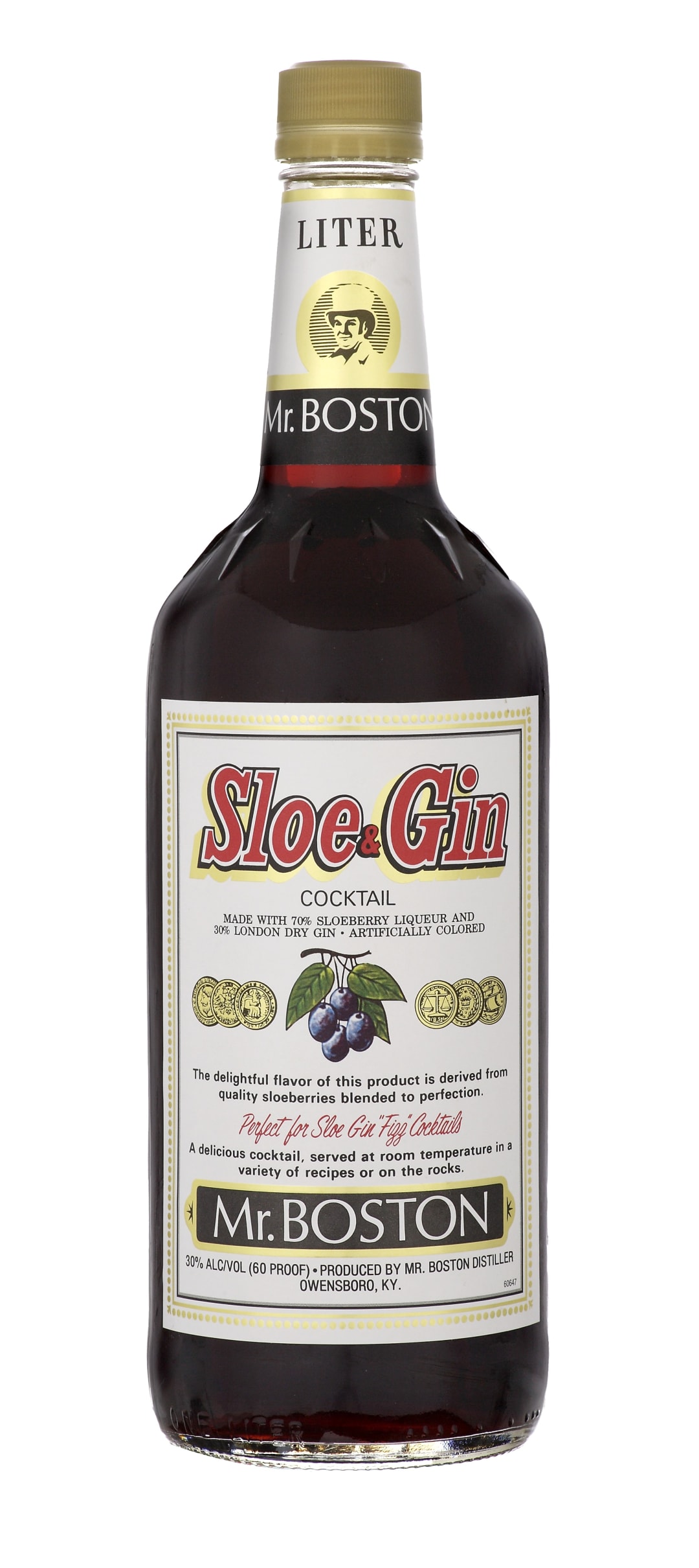 Mr. Boston Sloe and Gin Cocktail 1l 60 Proof