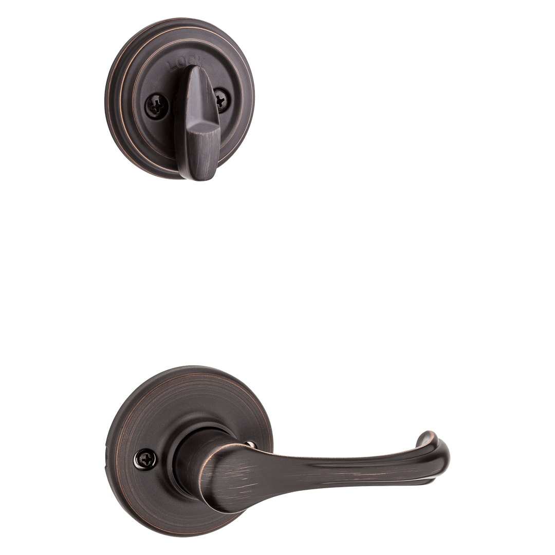966 Single Cylinder Interior Pack w/ Dorian Lever Handlesets in Venetian Bronze