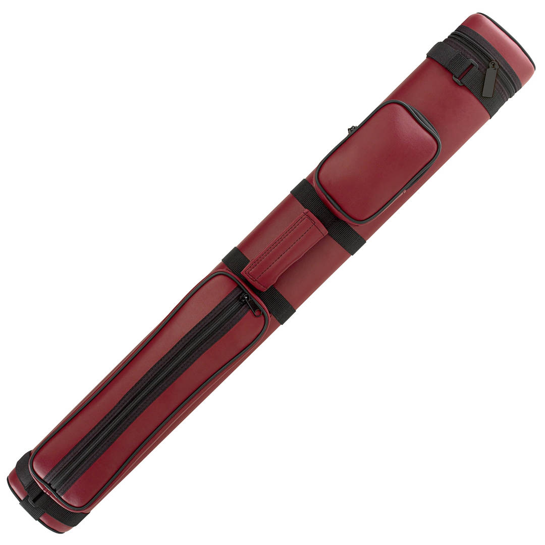 OVAL LEATHERETTE CASE, BURGUND