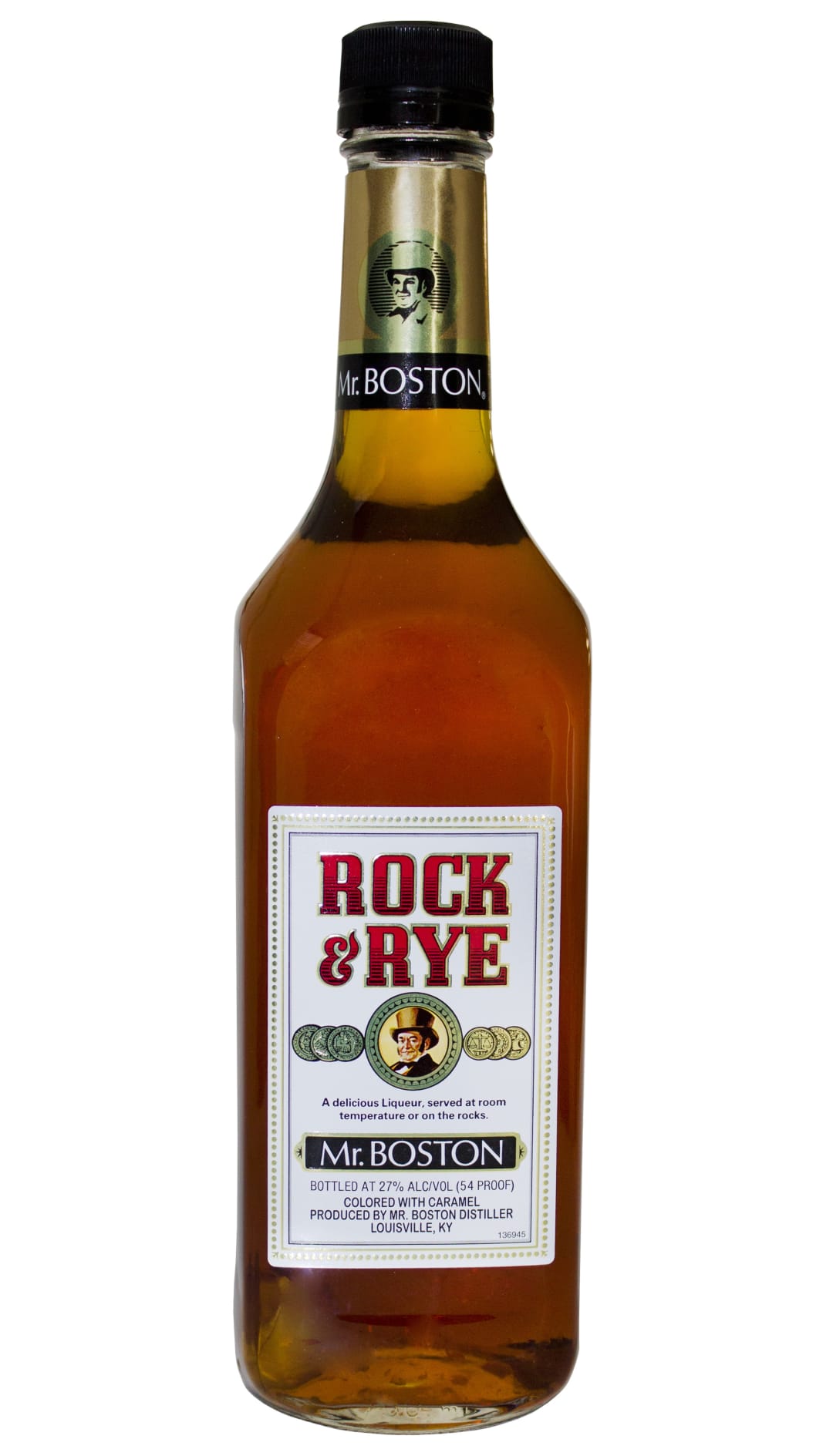Mr. Boston Rock Rye Liqueur 750ml 54 Proof