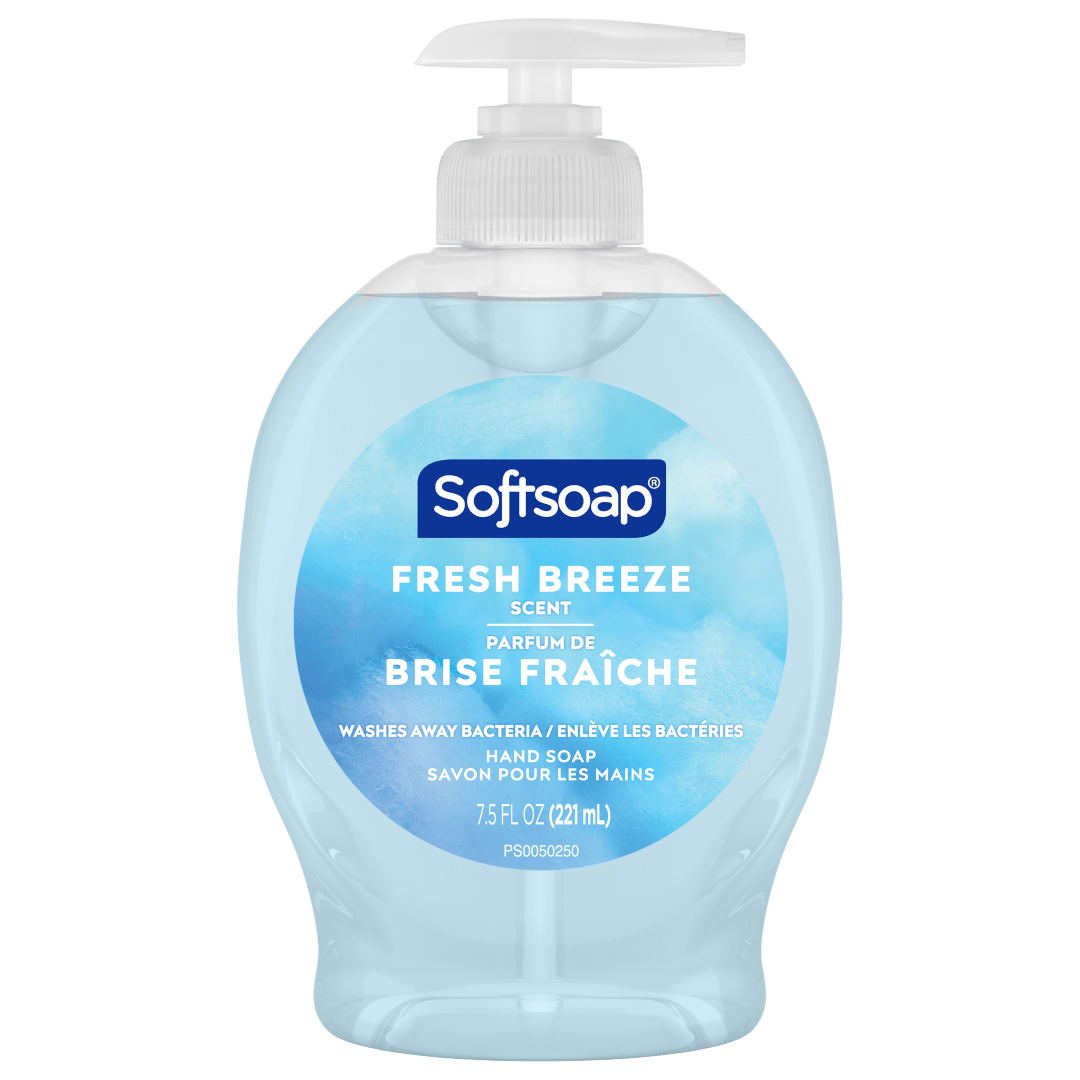 Softsoap Fresh Breeze Liquid Hand Soap, Fresh Scented Liquid Hand Soap, 221 mL