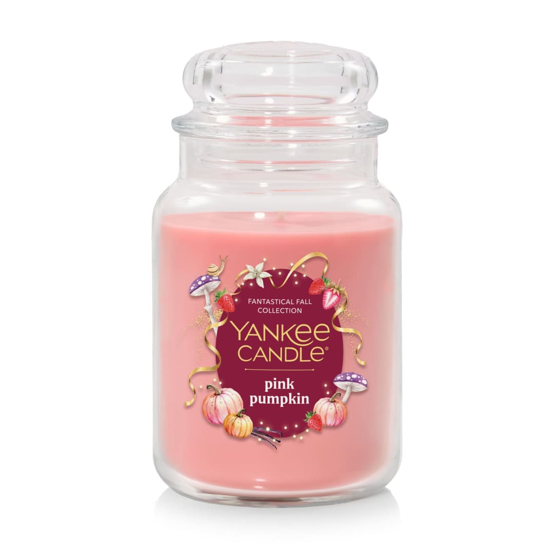 Yankee Candle Pink Pumpkin Original Large Jar Scented Candles, 22 oz