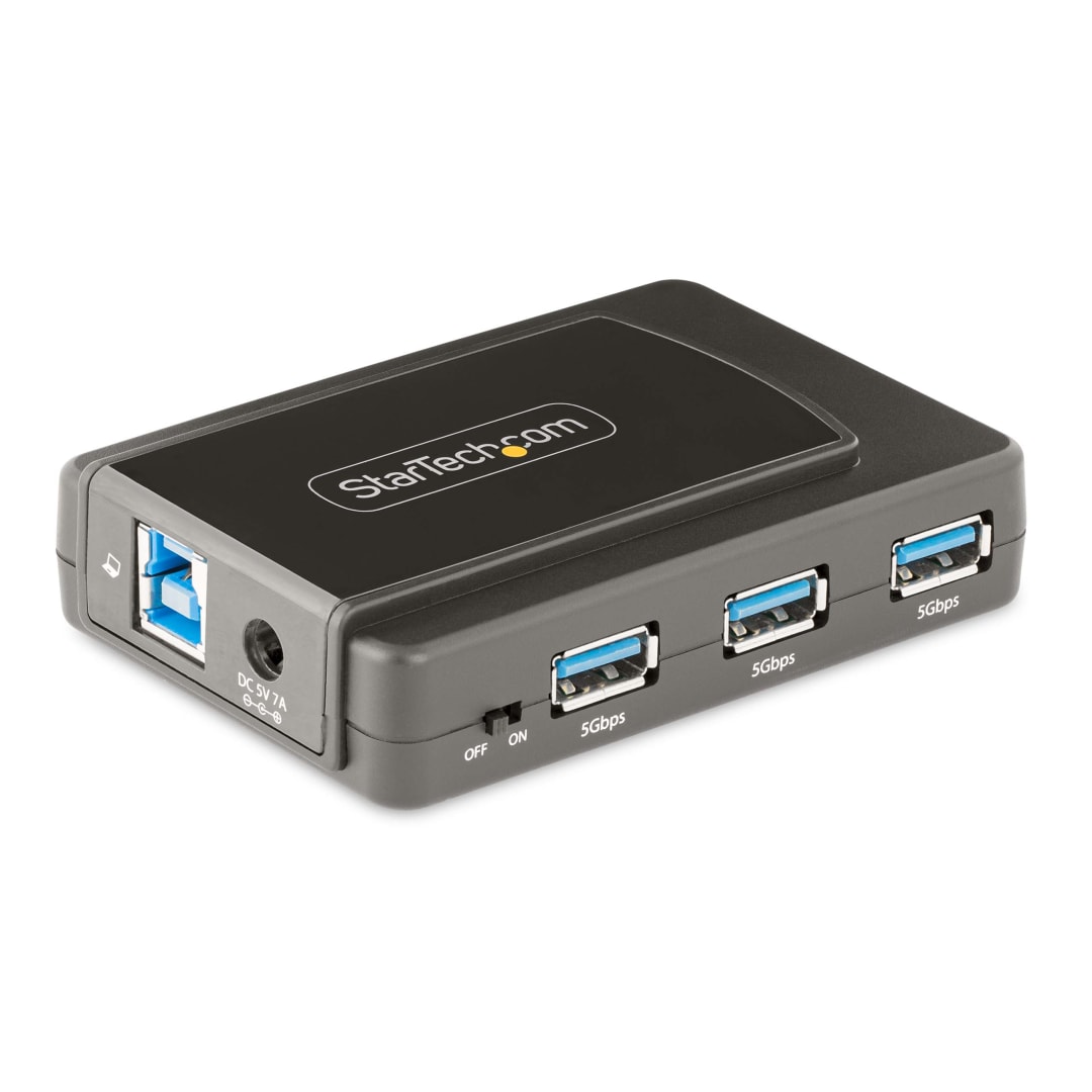 7 Port Black SuperSpeed USB 3 0 Hub