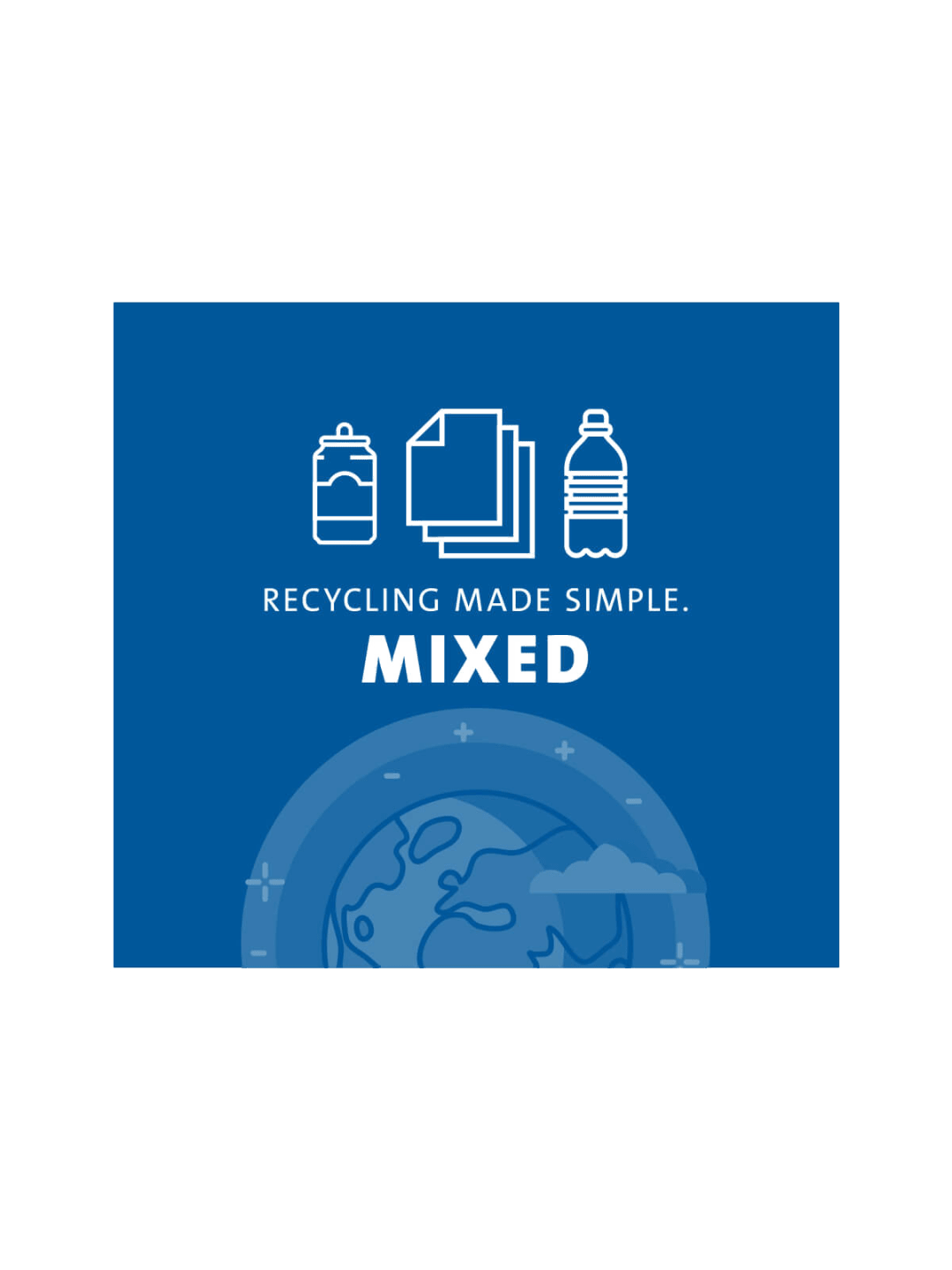  ARISTATA - Sign - Mixed Recylables - Blue