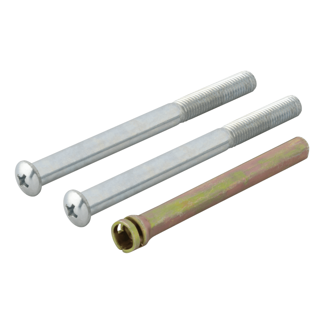 Thick Door Chassis Screws for Polished Chrome or Satin Chrome Finish