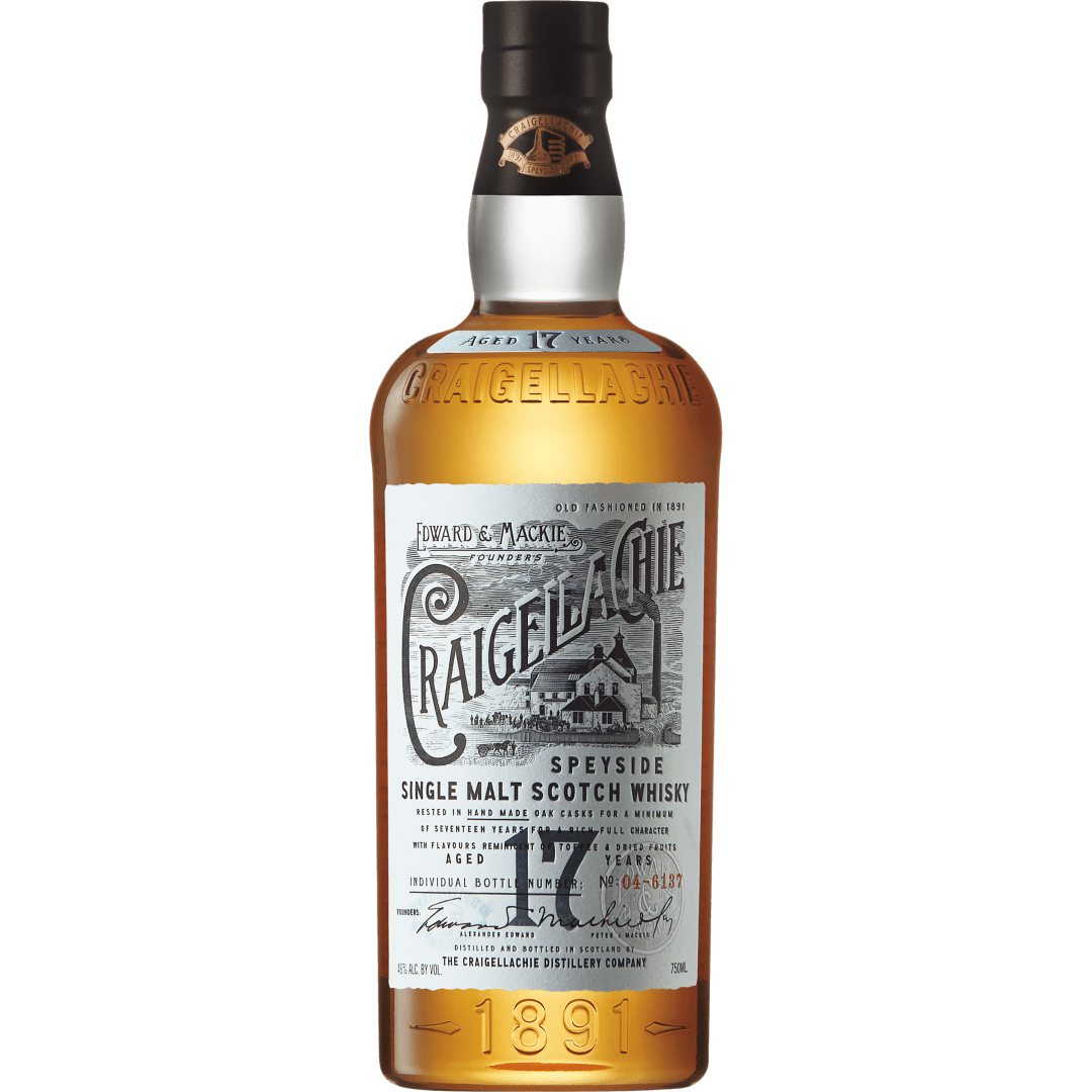 Craigellachie 17 Year Old Single Malt Scotch Whisky 46% 750mL