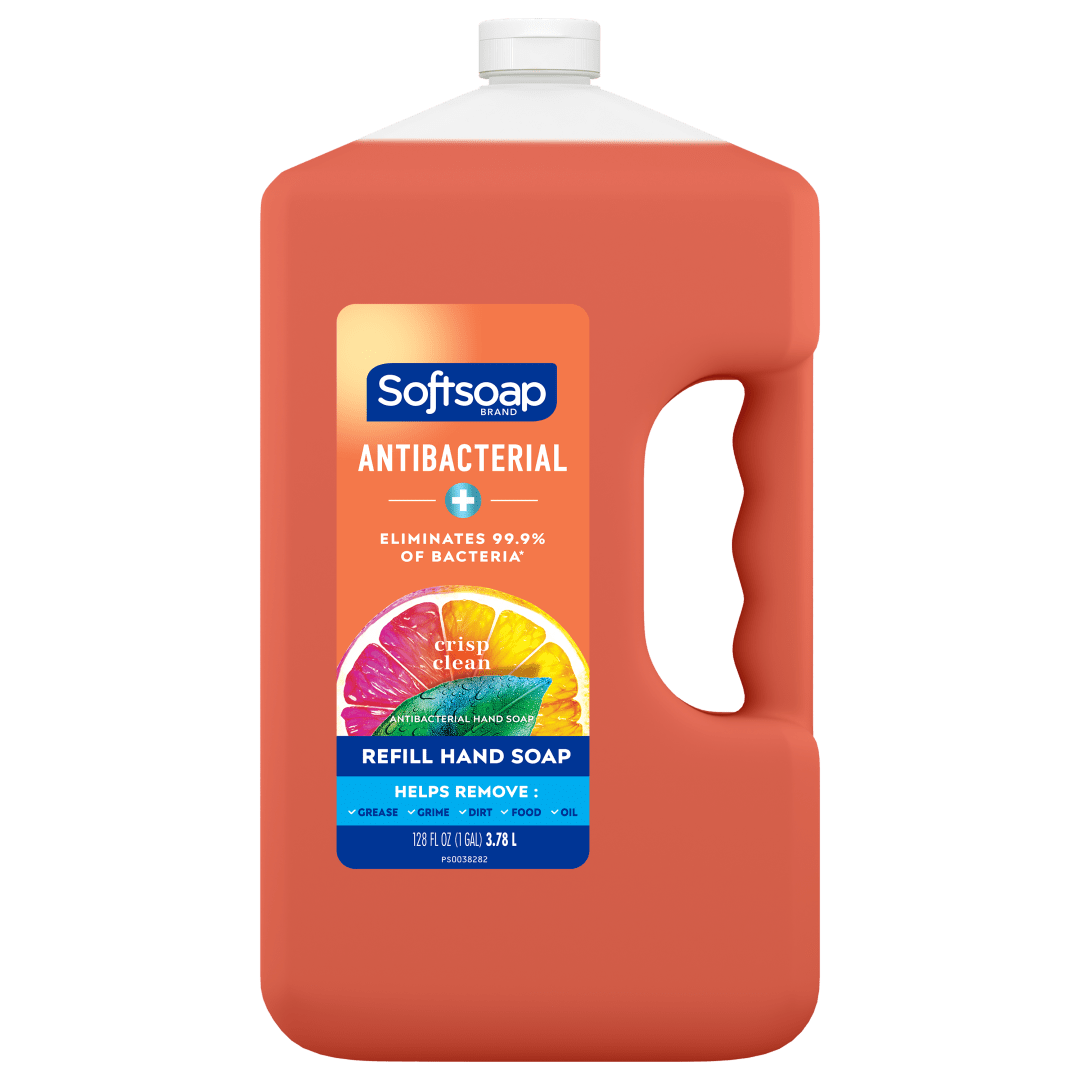 Softsoap Antibacterial Liquid Hand Soap Refill, Crisp Clean - 1 gallon