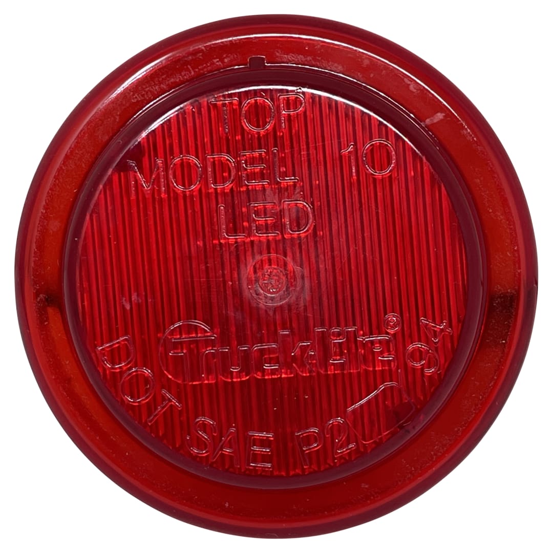 Truck-Lite 10 Series Led 2 1/2 Red Round Marker Clearance Lamp, Fit 'N Forget