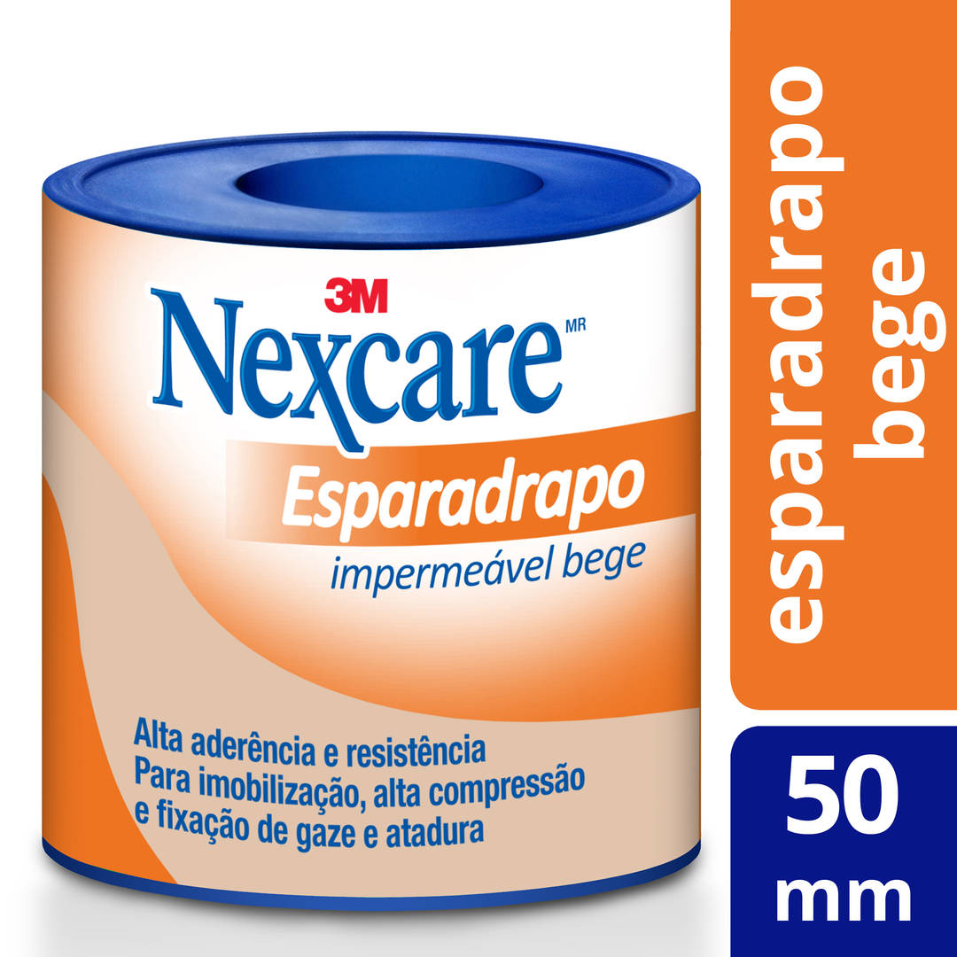 Esparadrapo Impermeável Nexcare™, Bege , 50 mm x 3 m