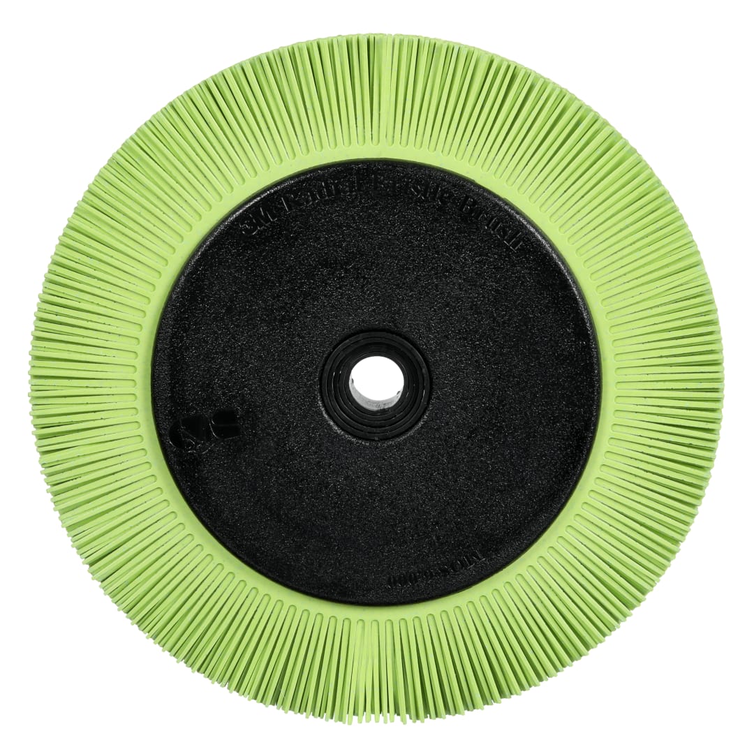 Scotch-Brite™ Hassas Radyal Bristle Fırça, PN-RB, 50+, 203,2 mm x 25,4 mm x 31,75 mm (8 inç x 1 inç x 1-1/4 inç), Tip S, Flanşlı