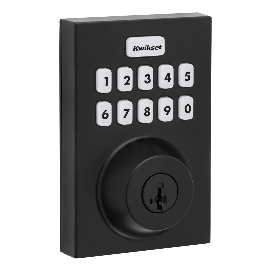 Home Connect 620 Keypad Connected Smart Lock with Z-Wave Technology featuring SmartKey Security™ in Matte Black