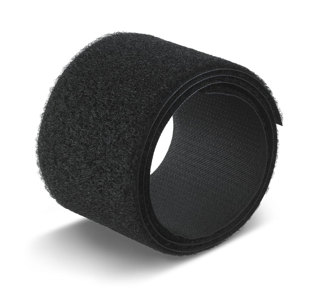 3M™ Hook &amp; Loop SJ-3419FR, Siyah, 16 mm x 45.7 m