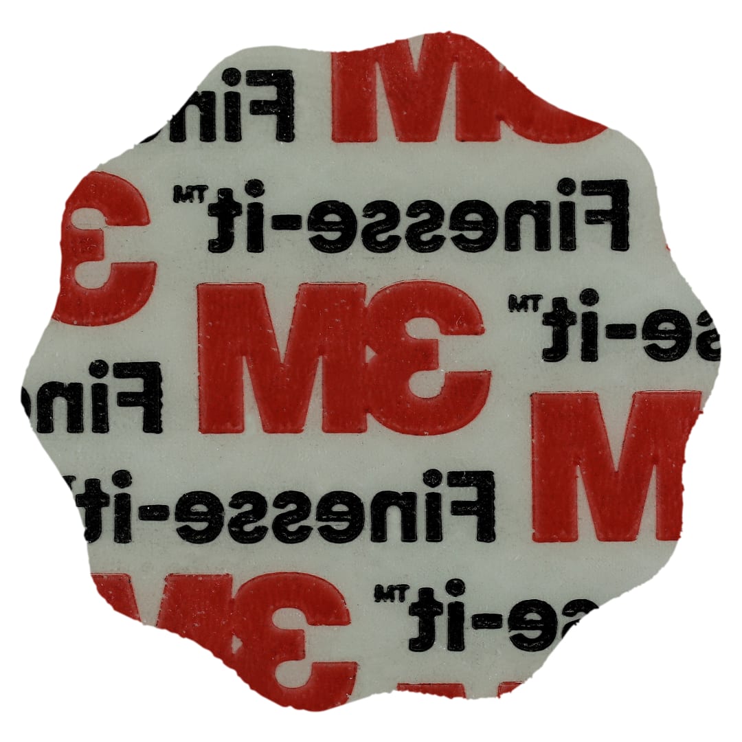 3M™ Finesse-it™ Hookit™ Film Disk 464LA, A5 3MIL, 1-7/16 in x CH, Scallop, Die 1438SCH, 500/Carton, 2000 ea/Case