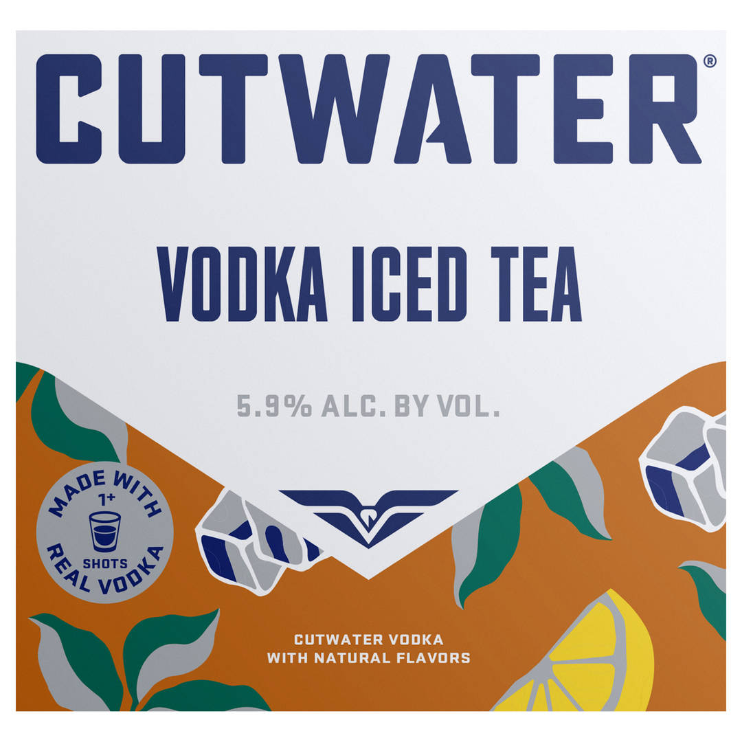 Cutwater Vodka Tea 4 Pack, 12 fl oz Cans