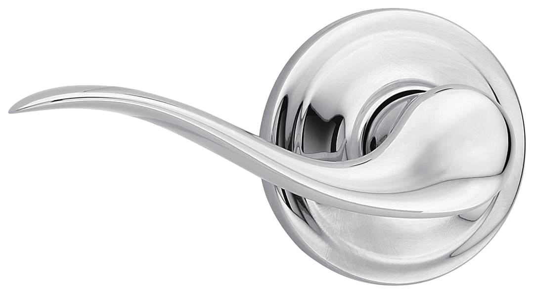 Tustin Half - Dummy Left Hand Wave Door Lever in Polished Chrome