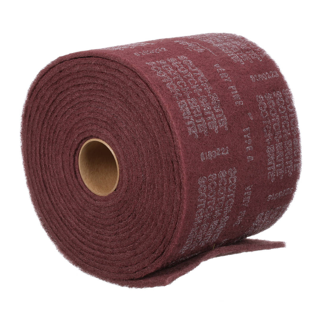 Rolo de Acabamento Scotch-Brite™ – 960 mm x 150 m, A Muito Fino, Vinho