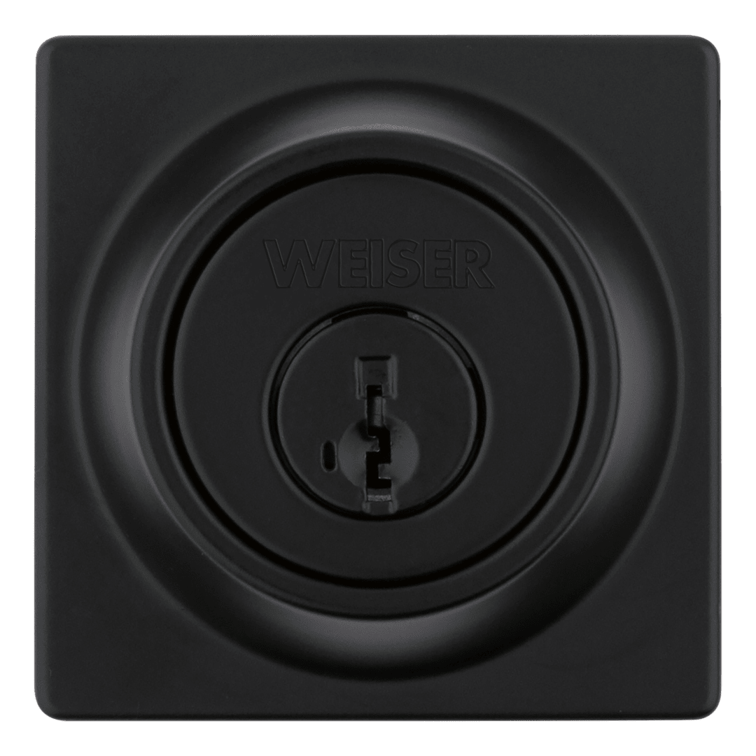 GCD9471 Single Cylinder Deadbolt featuring SmartKey Security™ in Matte Black