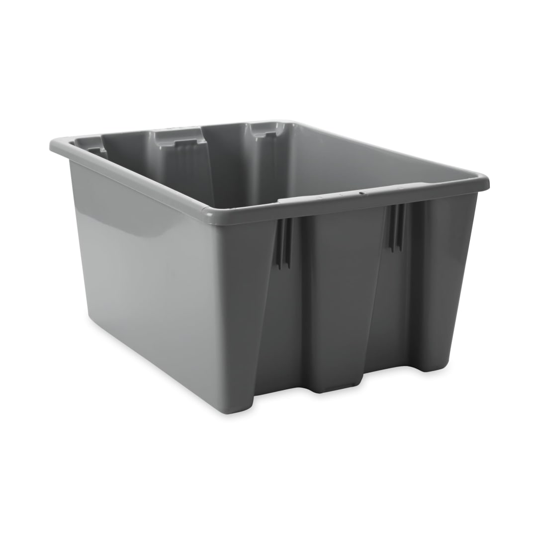 Stack and Nest Palletote® Box, 1.3 Cubic Foot, Gray