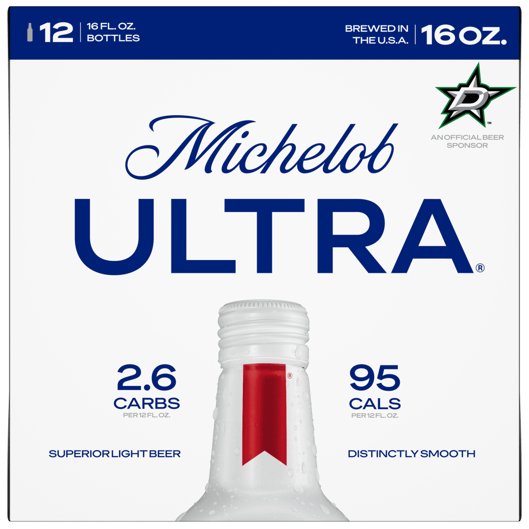 Michelob ULTRA Superior Light American Lager Beer 12 Pack, 16 fl oz Aluminum Bottles