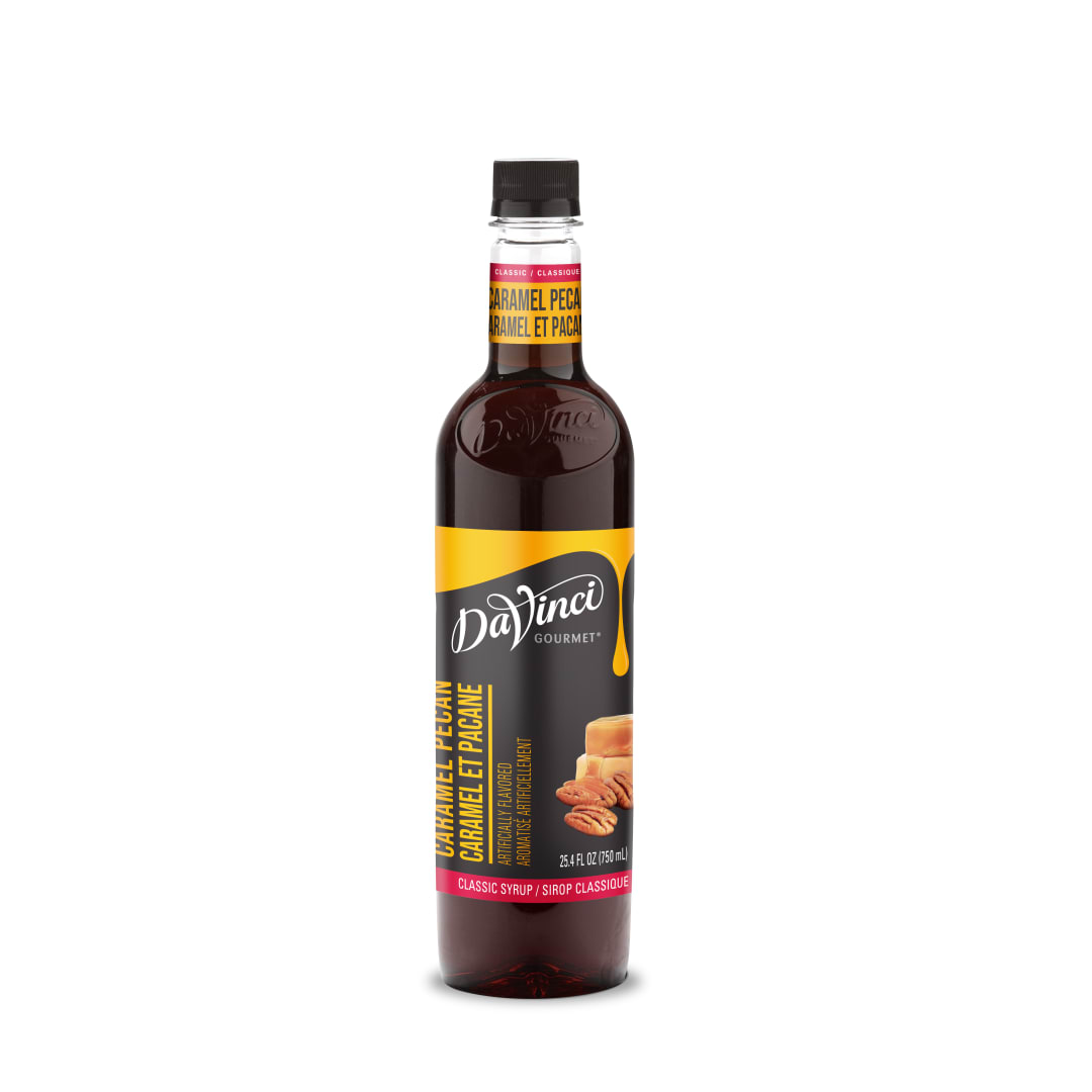 DaVinci Gourmet Caramel Pecan Syrup, Plastic Bottle, 4 x 750 mL