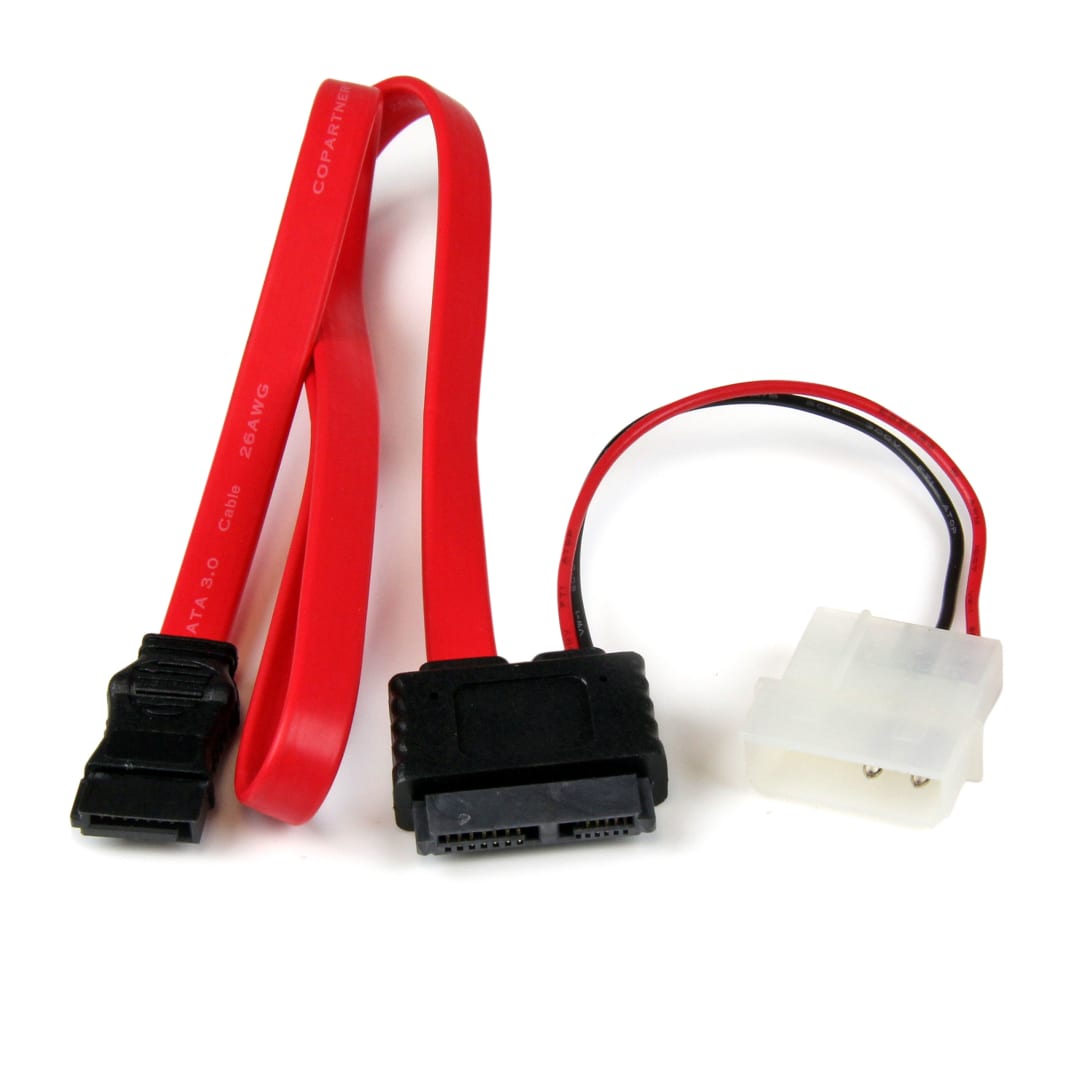 Slimline SATA Female to LP4 and SATA