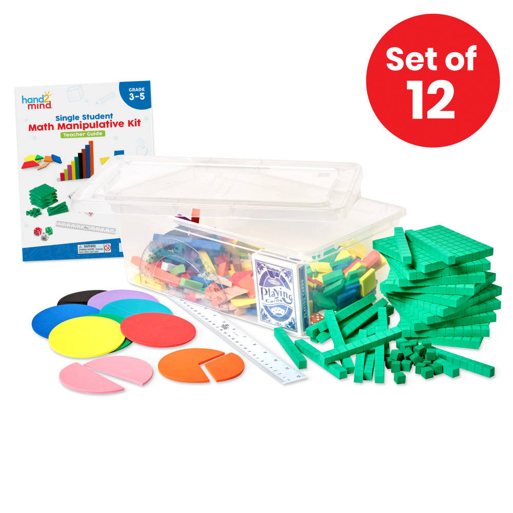 STUDENT MANIPULATIVE KIT, GR 3-5 SET/12