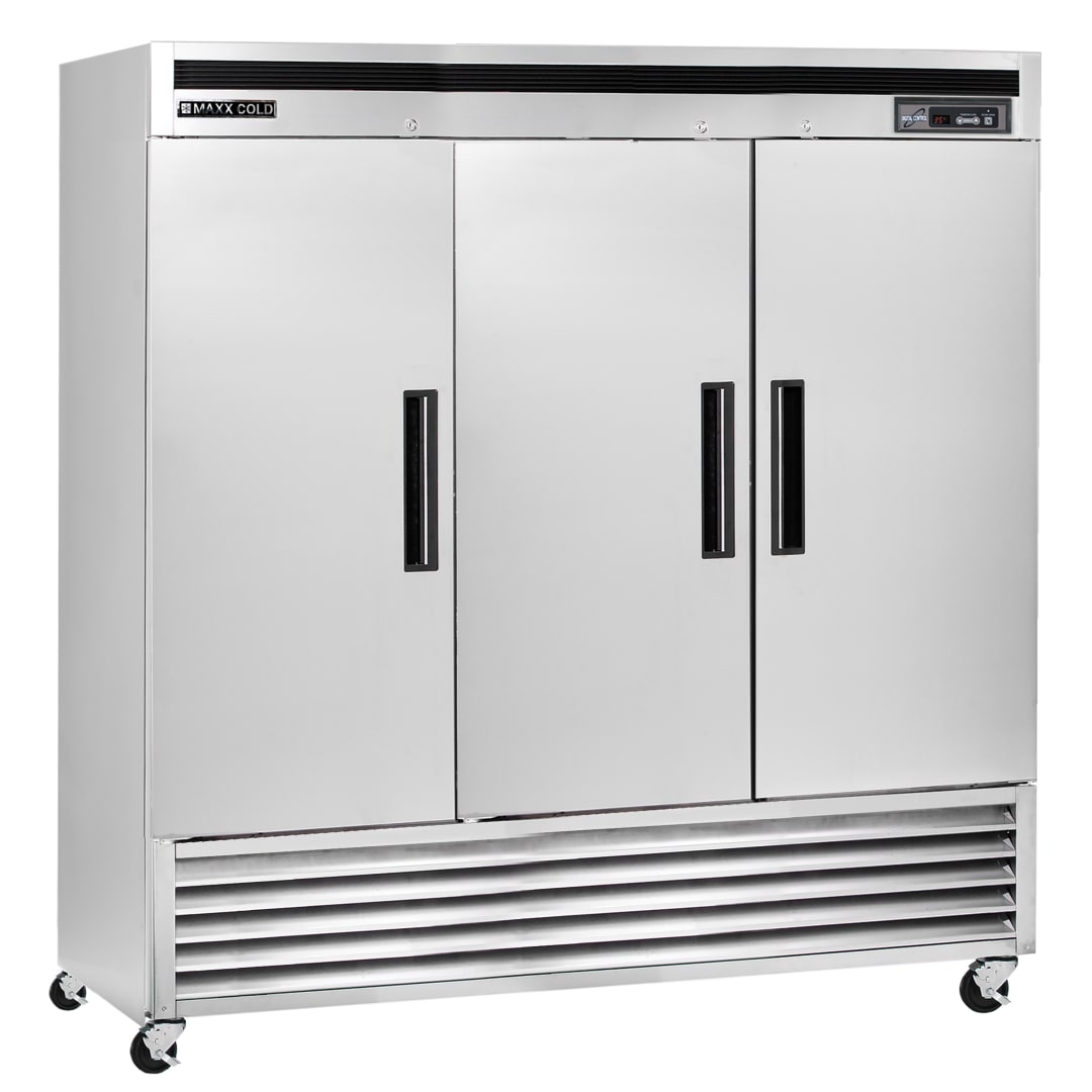 MCF-72FDHC - 81" Triple Door Energy Star Reach-In Freezer, Bottom Mount, Stainless Steel