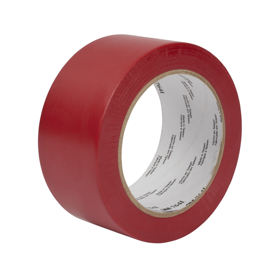 3M™ Allzweck-PVC-Klebeband 764, Rot, 1245 mm x 33 m, 0.13 mm