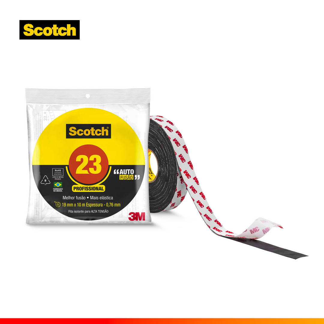 Fita de Autofusão 3M™ Scotch® 23, 19 mm x 10 m
