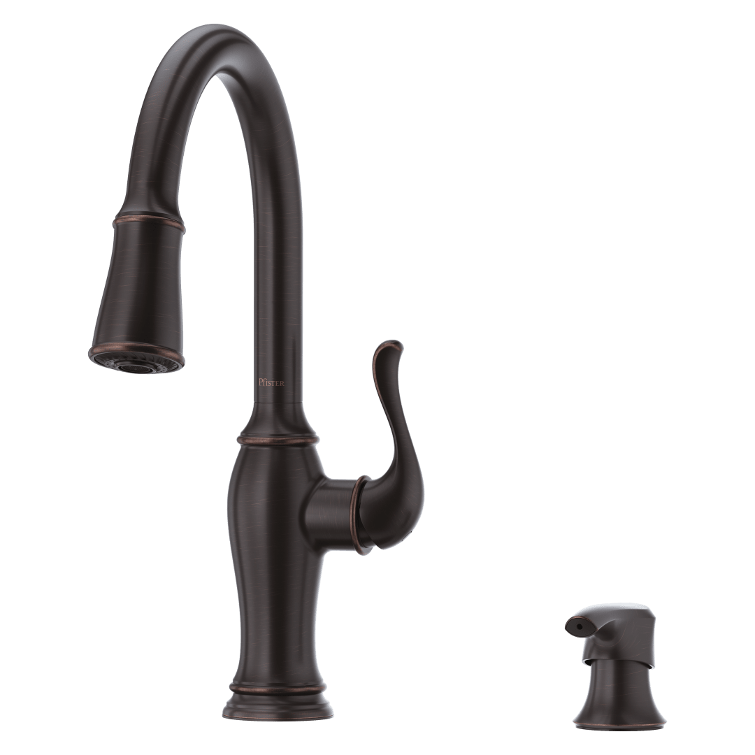 Maren 1-Handle Pull-Down Kitchen Faucet in Tuscan Bronze