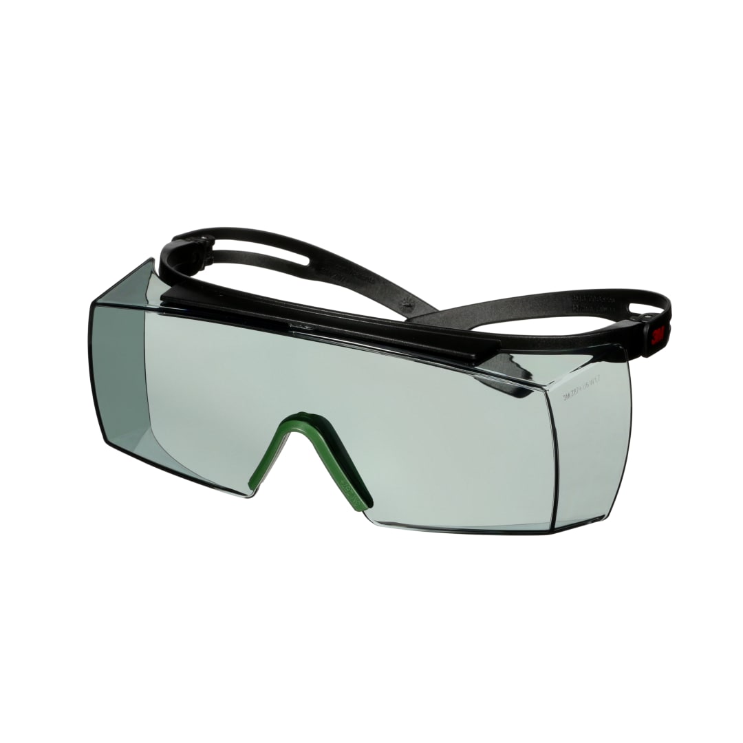 3M™ SecureFit™ 3700 Gözlük Üstü Gözlükler, Siyah Saplar, Çizilmeye Dayanıklı, IR 1,7 Gri Lens, SF3717AS-BLK, 20/Kutu