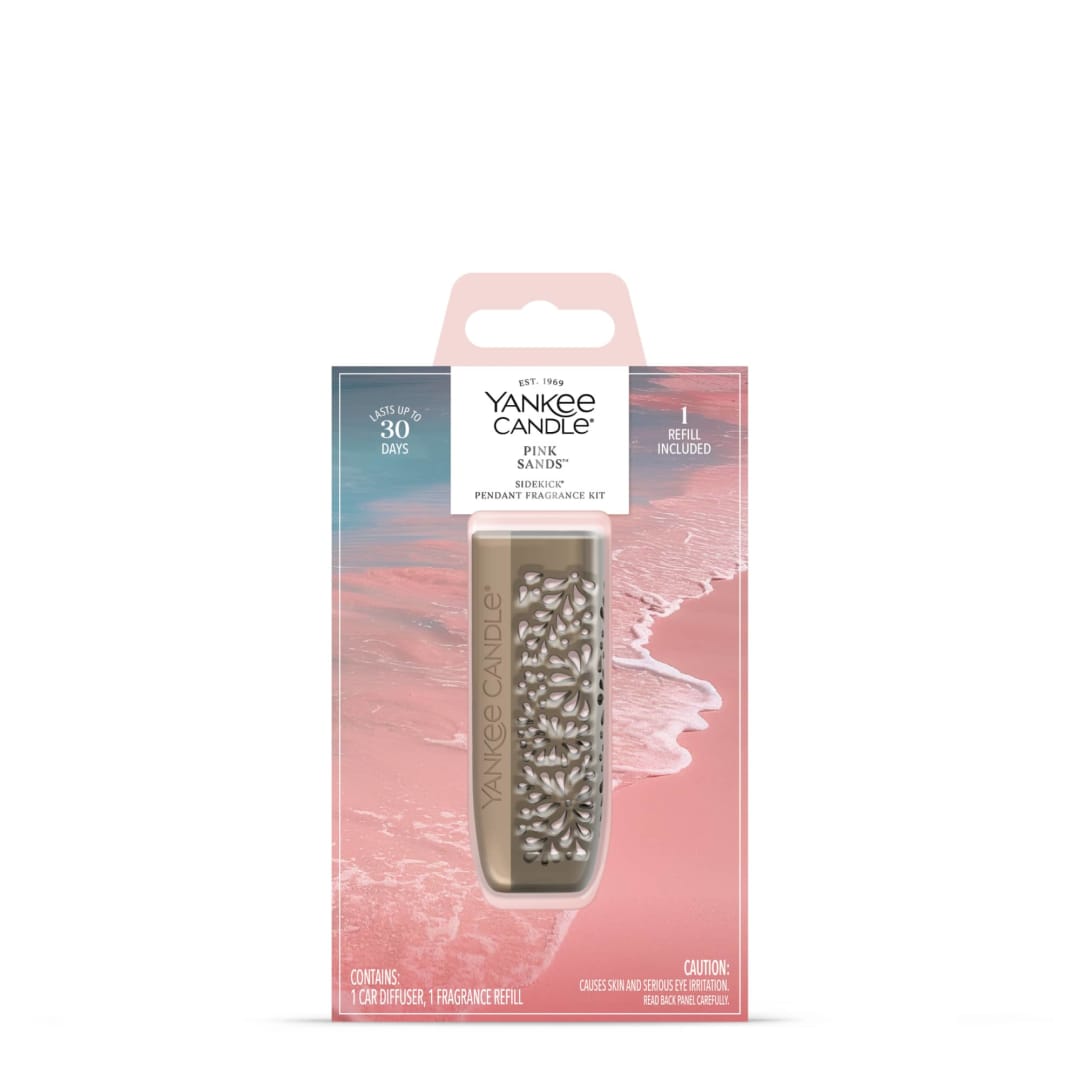 Yankee Candle® Sidekick™ Collection Vent Clip Mirror Pendant Leaf Design Kit, Pink Sands