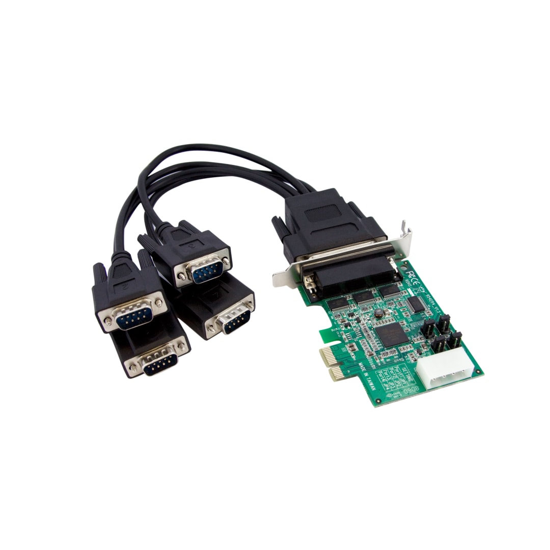 4 Port LP PCI Express Serial Adapter Card