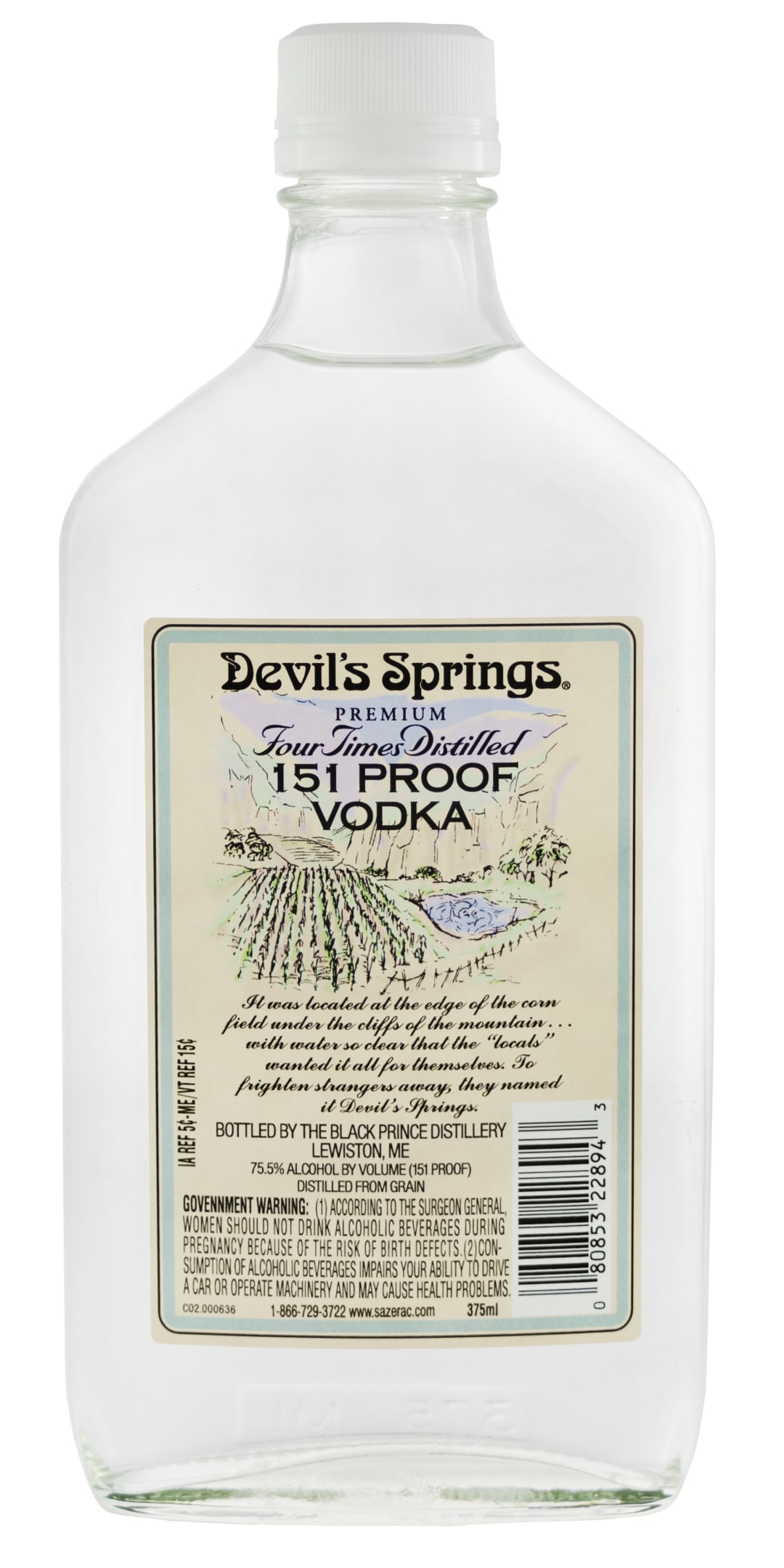 Devils Springs Vodka 375ml 151 Proof