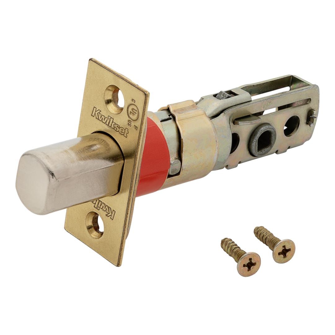Square Corner Adjustable UL Listed Deadbolt Latch for Polished Brass Finish