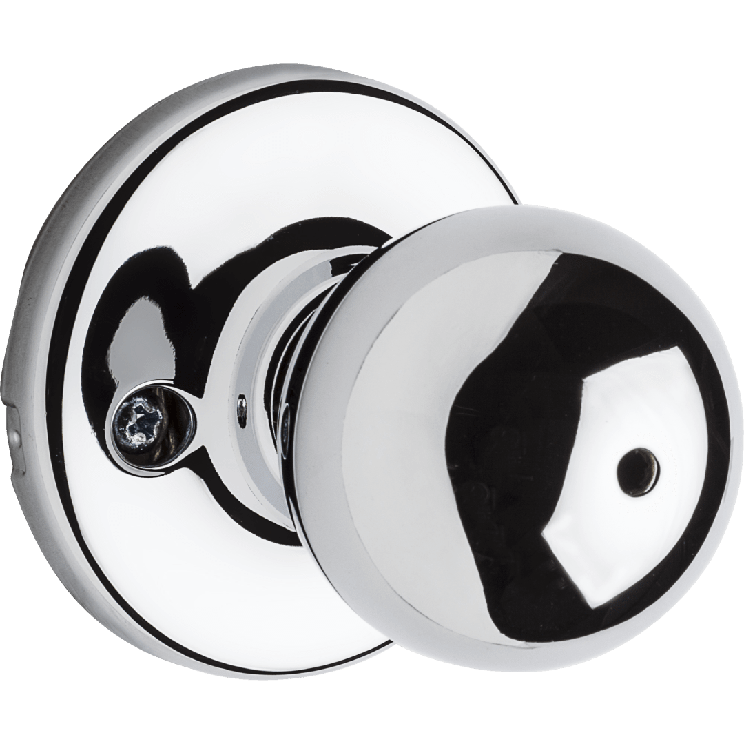 Polo Bed/Bath Knob in Polished Chrome