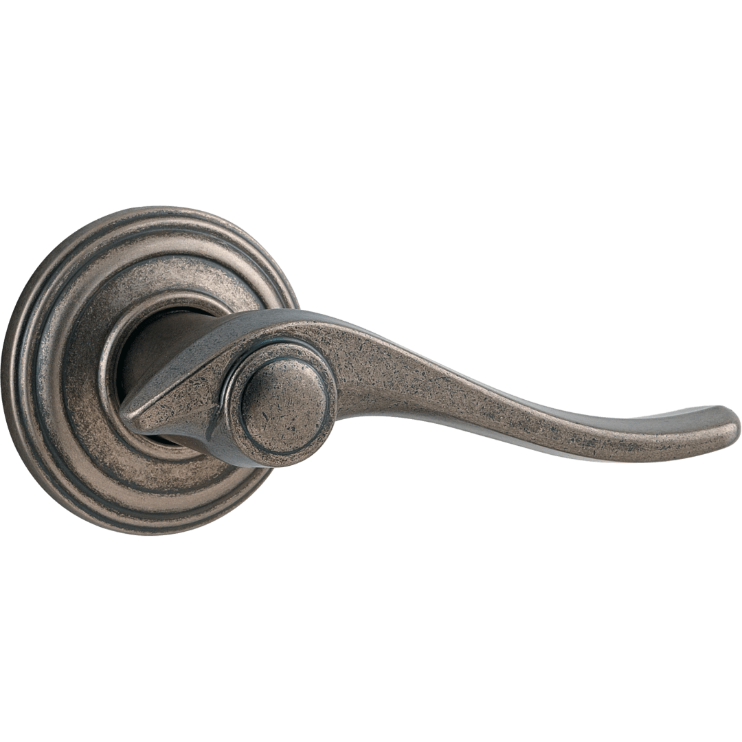 Avalon Hall/Closet Lever in Rustic Pewter