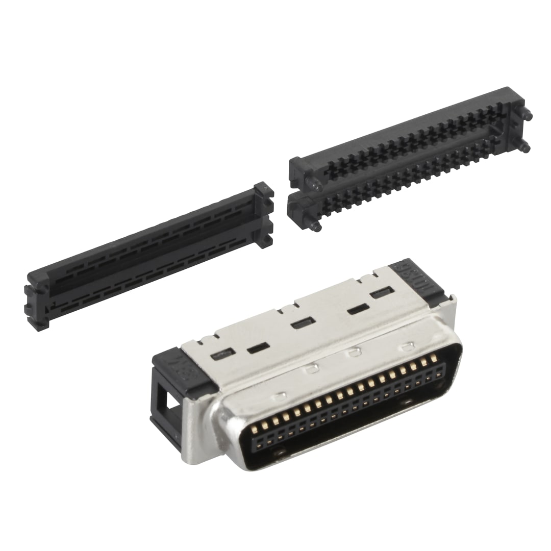 3M™ 10114-6000, Stecker für die Kabelmontage MDR Stiftstecker, 40-pol, 101 Serie, 1,27 mm, 0,20 µm Au