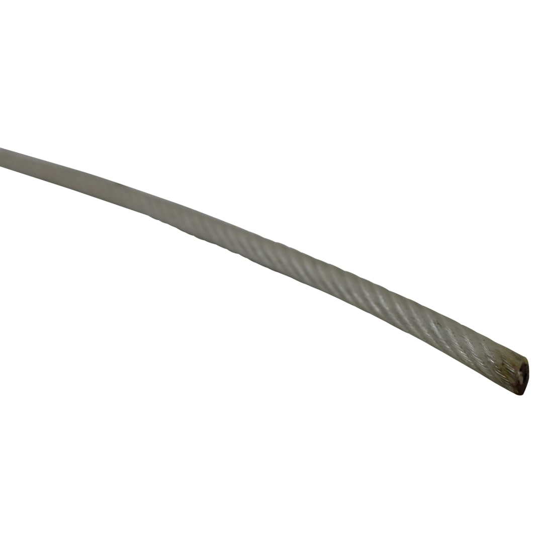 T.C. International 1/8" x 3/16" 7x19 Coated Galvanized Aircraft Cable