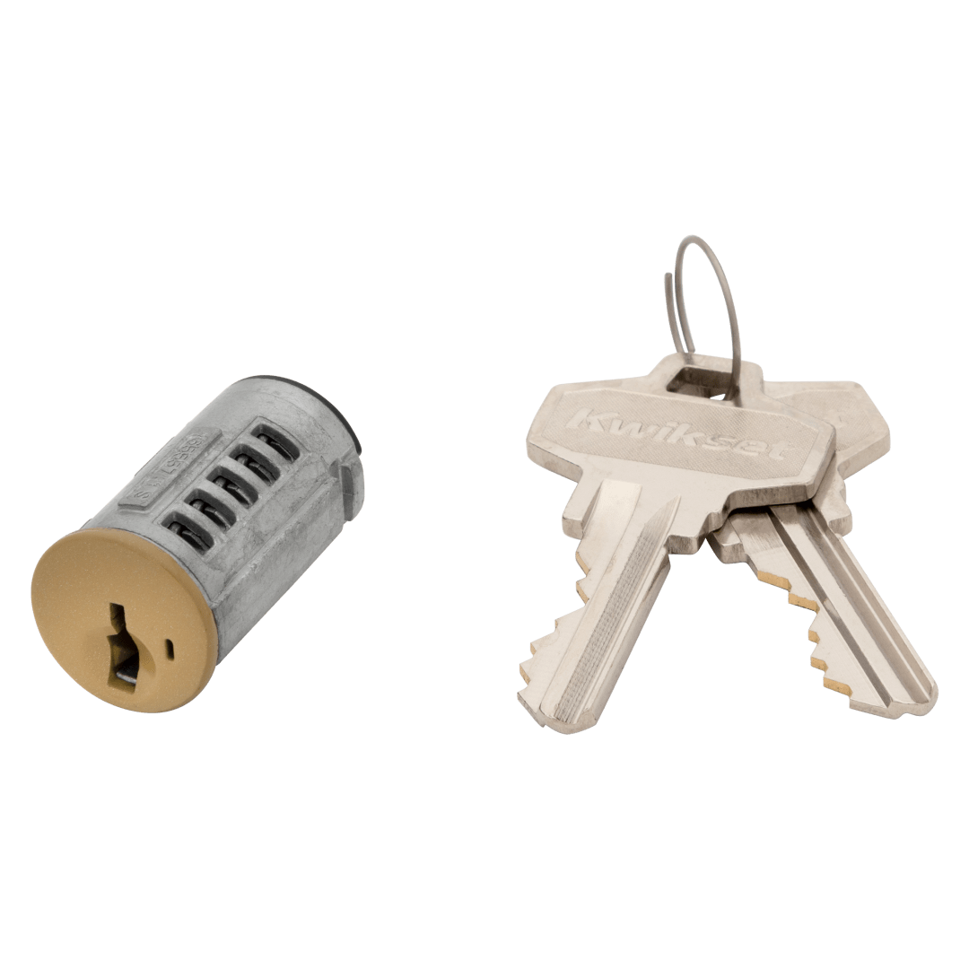 C-Keyway Cylinder for Knob/Lever in Polished Brass or Antique Brass Finish