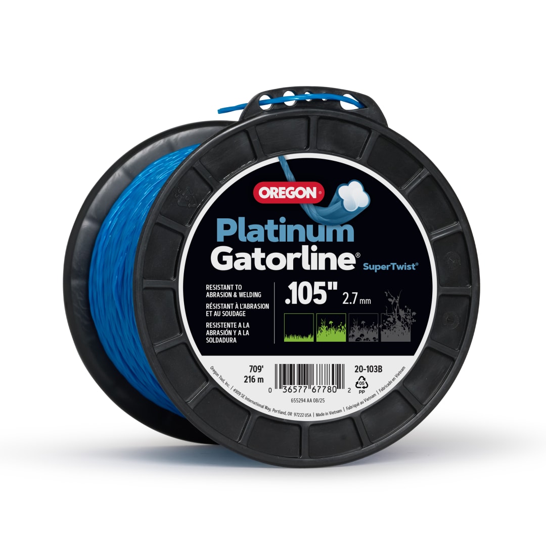 Oregon Platinum Gatorline Twist Trimmer Line, 0.105in, 709ft Spool