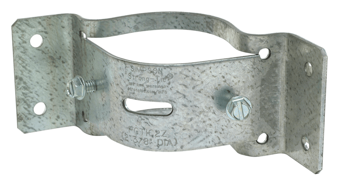Simpson Strong-Tie PGTIC2Z-R PGTIC ZMAX® Galvanized Inside-Corner Pipe Grip Tie® for 2 in. Pipe