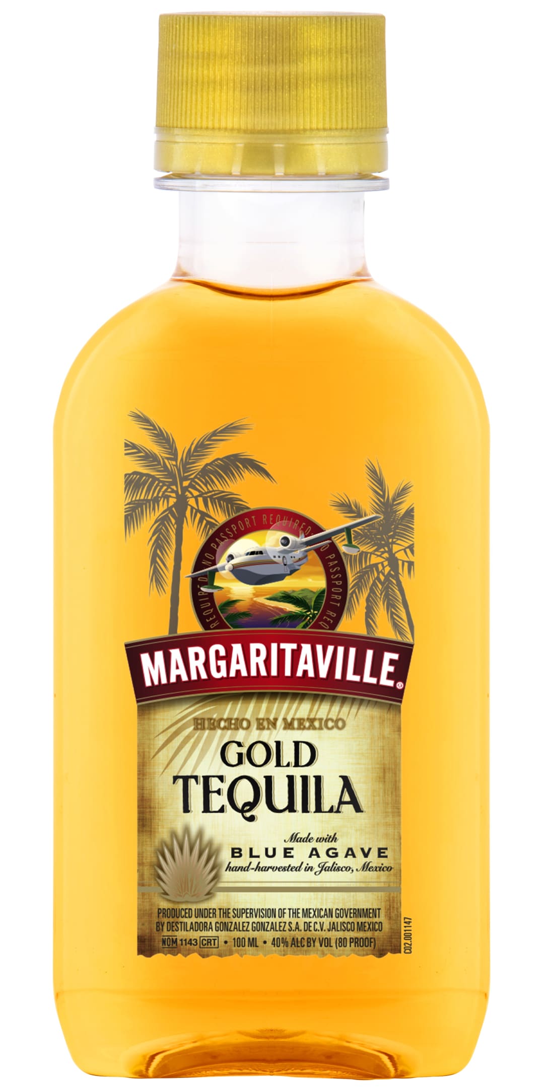 Margaritaville Gold Tequila 100ml 80 Proof