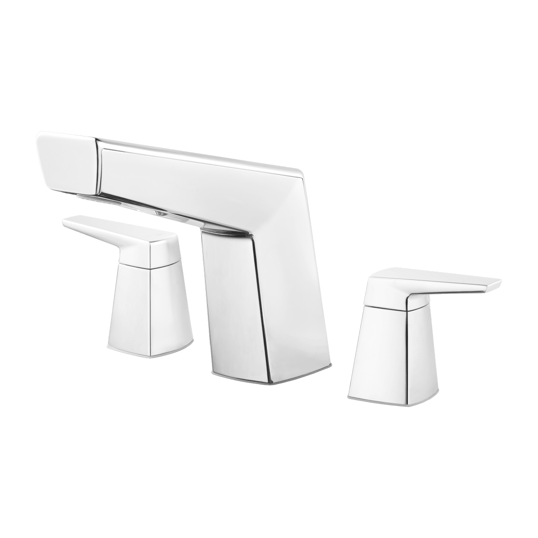 2-Handle Complete Roman Tub Trim in Polished Chrome