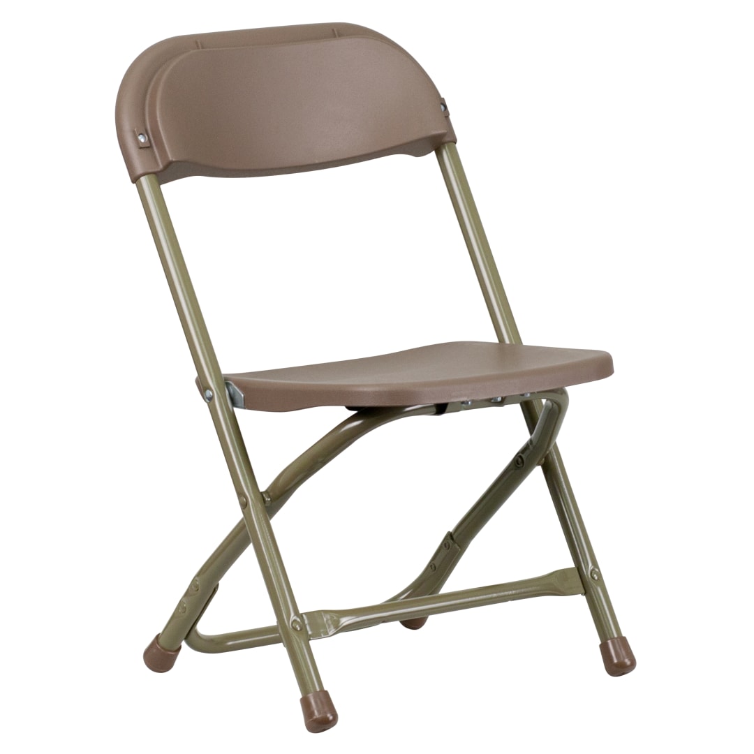Timmy Kids Brown Plastic Folding Chair