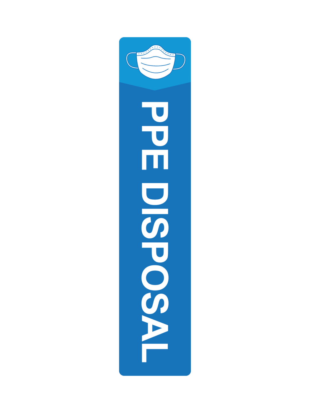  WASTE WATCHER - Label - PPE Disposal Masks - Blue