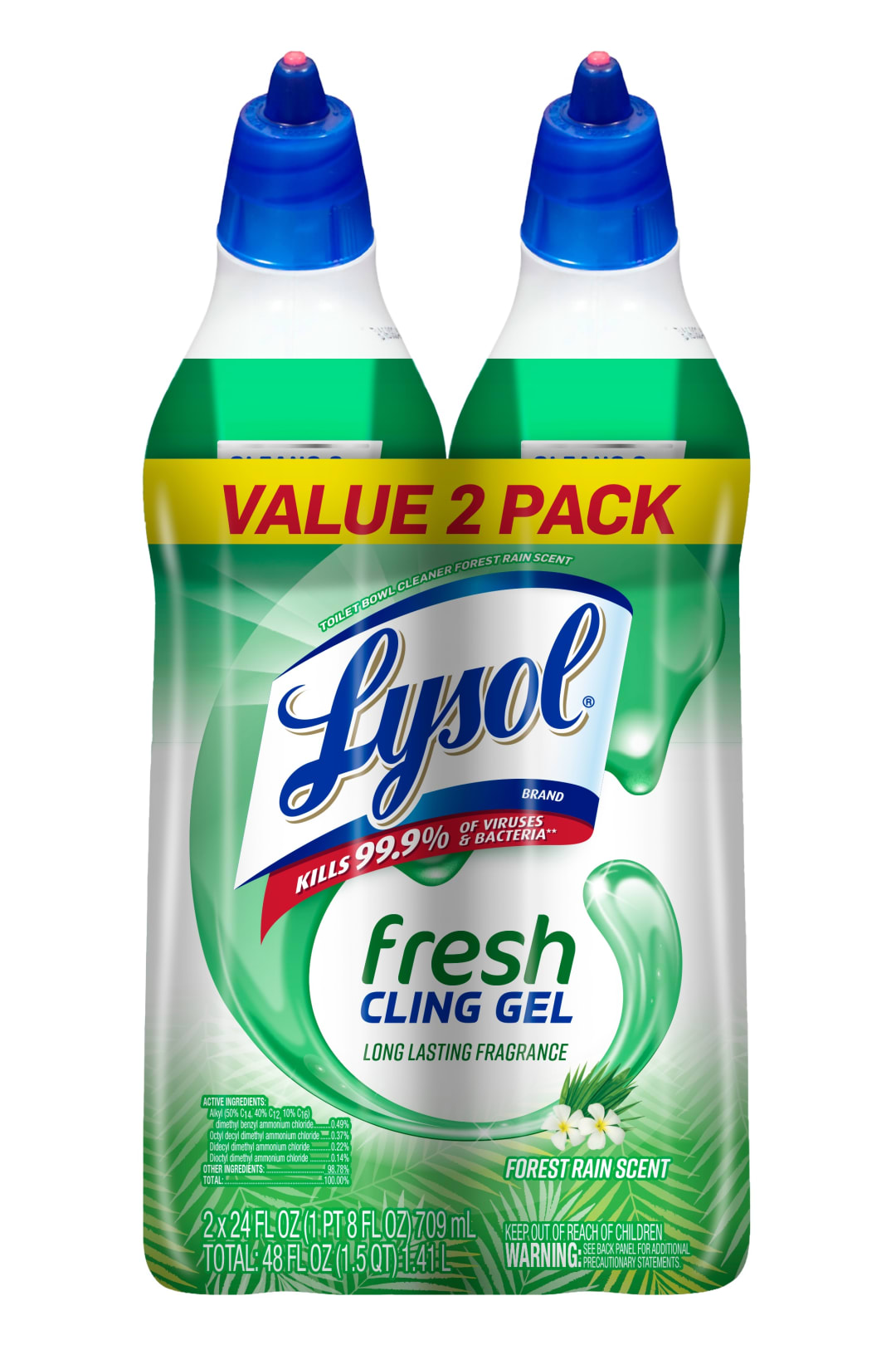 LYSOL® Toilet Bowl Cleaner - Clean & Fresh Country Scent® Twin Pack 6/(2x24) oz.
